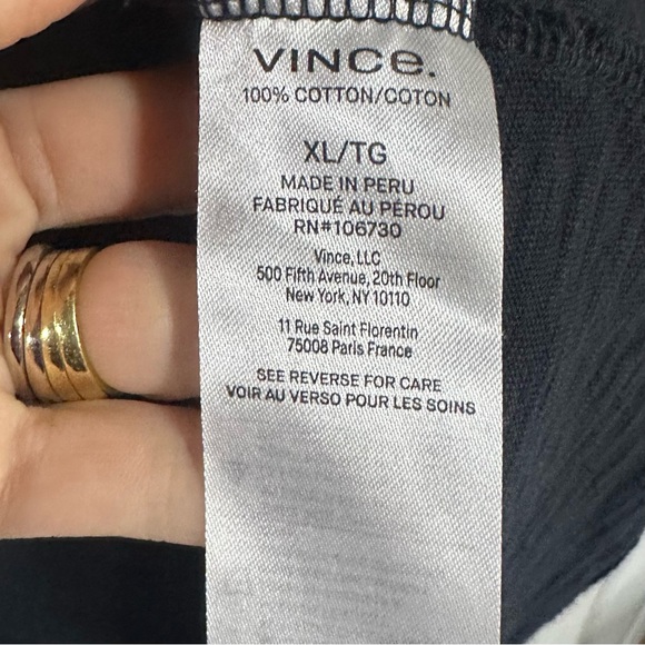 Vince Men's Dark Gray Short Sleeve Slub Polo Size XL - Picture 6 of 7